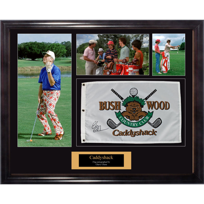 LuxeWest Signed Golf flag 'Caddyshack' Framed Memorabilia Wayfair